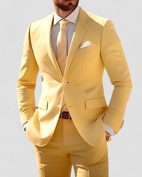 Pak Slim Fit Polyester voor Heren | Stijlvolle 2-delige Look | Lichtgewicht en Comfortabel