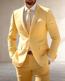 Pak Slim Fit Polyester voor Heren | Stijlvolle 2-delige Look | Lichtgewicht en Comfortabel