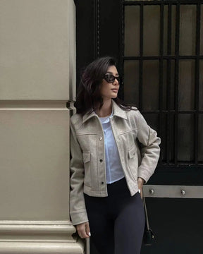Dames Korte Blazer Jas | Elegante Getailleerde Bovenkleding