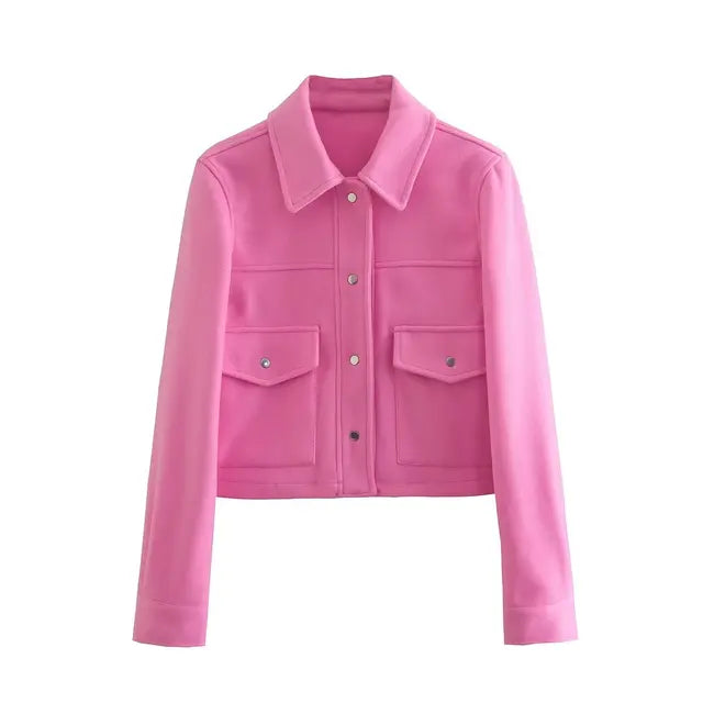 Dames Korte Blazer Jas | Elegante Getailleerde Bovenkleding