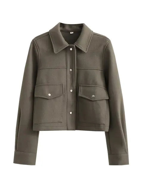 Dames Korte Blazer Jas | Elegante Getailleerde Bovenkleding