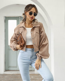 Dames Trendy Cropped Jas | Stijlvolle Korte Jas