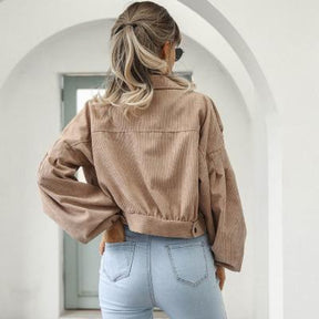 Dames Trendy Cropped Jas | Stijlvolle Korte Jas