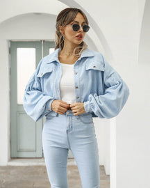 Dames Trendy Cropped Jas | Stijlvolle Korte Jas