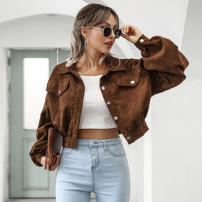 Dames Trendy Cropped Jas | Stijlvolle Korte Jas
