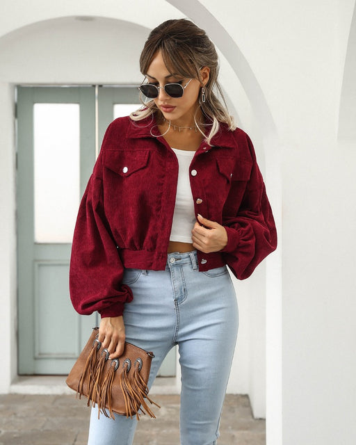 Dames Trendy Cropped Jas | Stijlvolle Korte Jas
