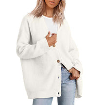 Dames Oversized Gebreid Vest Met Knopen | Casual Laagjesvest