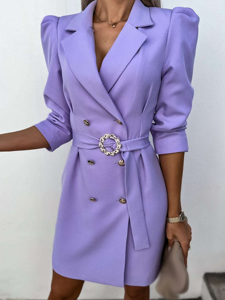 Elegante damesblazer met Lange Mouwen en Riem | Chic en comfortabel