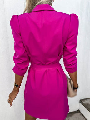 Elegante damesblazer met Lange Mouwen en Riem | Chic en comfortabel