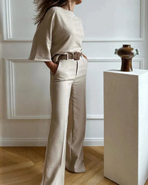 Dames Chique Twee-Delige Outfit | Stijlvolle Set