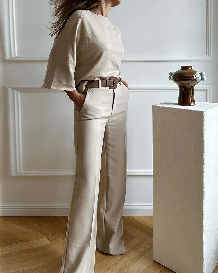 Dames Chique Twee-Delige Outfit | Stijlvolle Set