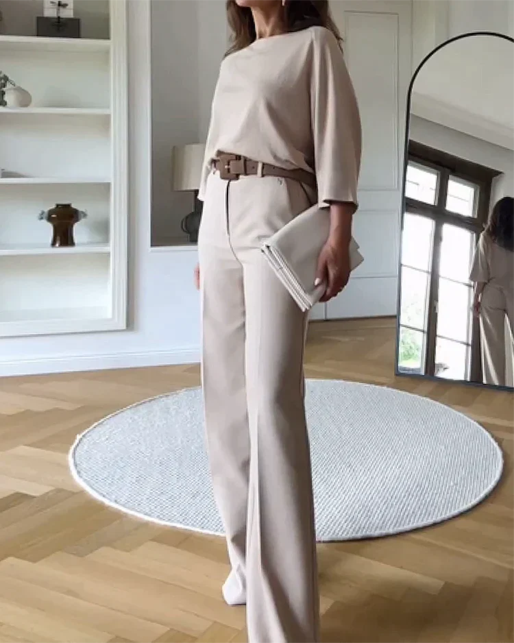 Dames Chique Twee-Delige Outfit | Stijlvolle Set