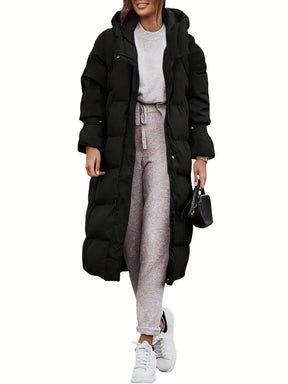 Dames Lange Winterjas met Capuchon | Stijlvolle & Warmte