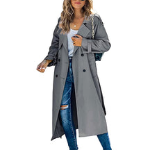 Dames Klassieke Lange Trench Jas | Lichtgewicht & Elegante