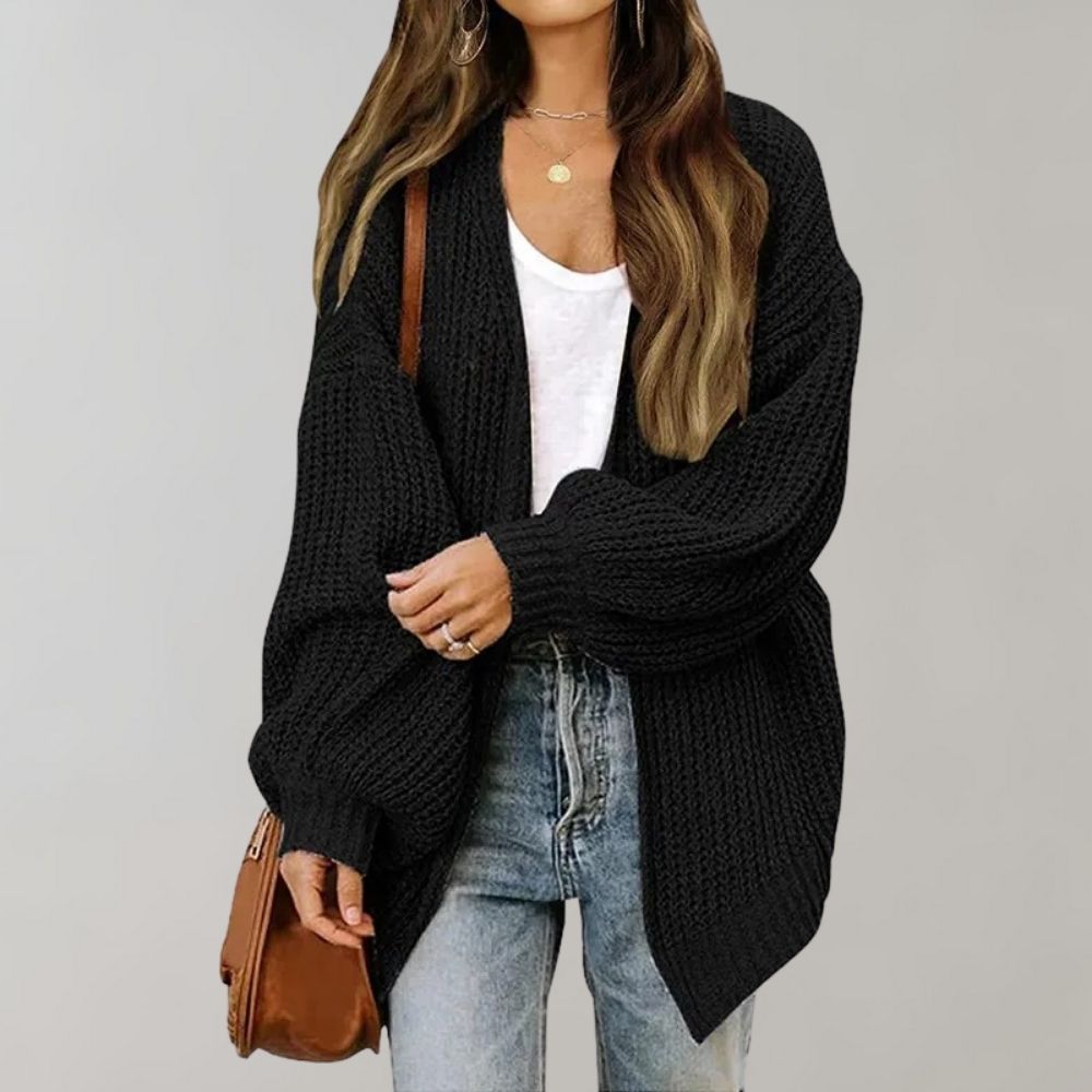 Dames Oversized Open Vest | Casual Laagjeslook