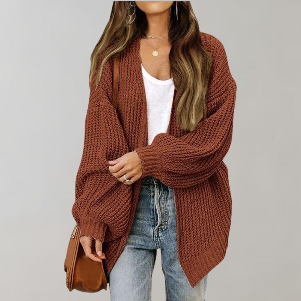 Dames Oversized Open Vest | Casual Laagjeslook