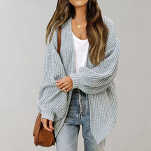 Dames Oversized Open Vest | Casual Laagjeslook