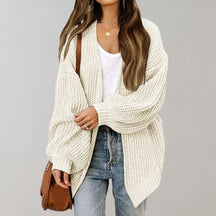 Dames Oversized Open Vest | Casual Laagjeslook