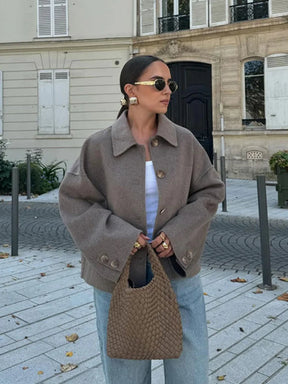 Dames Oversized Cardigan Jas met Knopen | Casual Chic Laagje