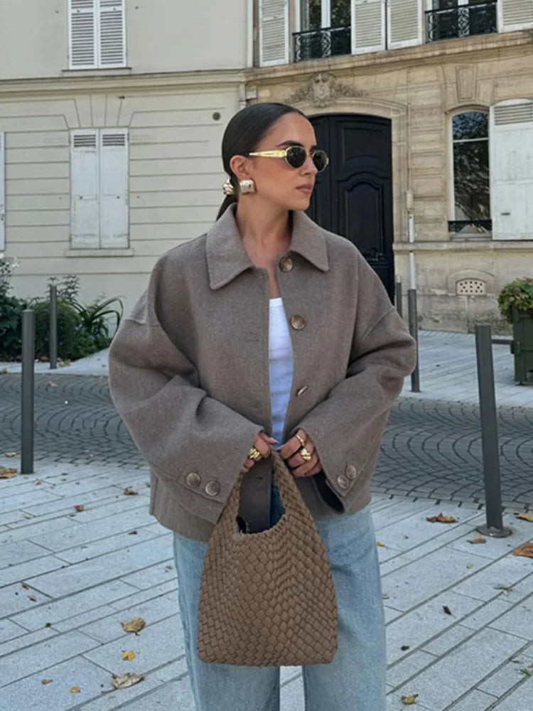 Dames Oversized Cardigan Jas met Knopen | Casual Chic Laagje