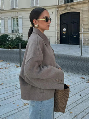 Dames Oversized Cardigan Jas met Knopen | Casual Chic Laagje