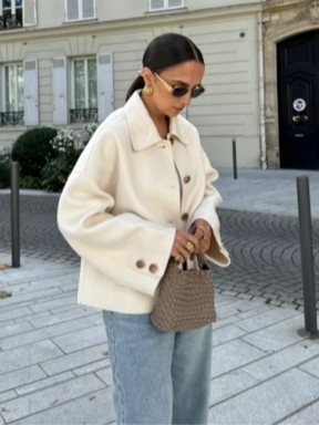 Dames Oversized Cardigan Jas met Knopen | Casual Chic Laagje