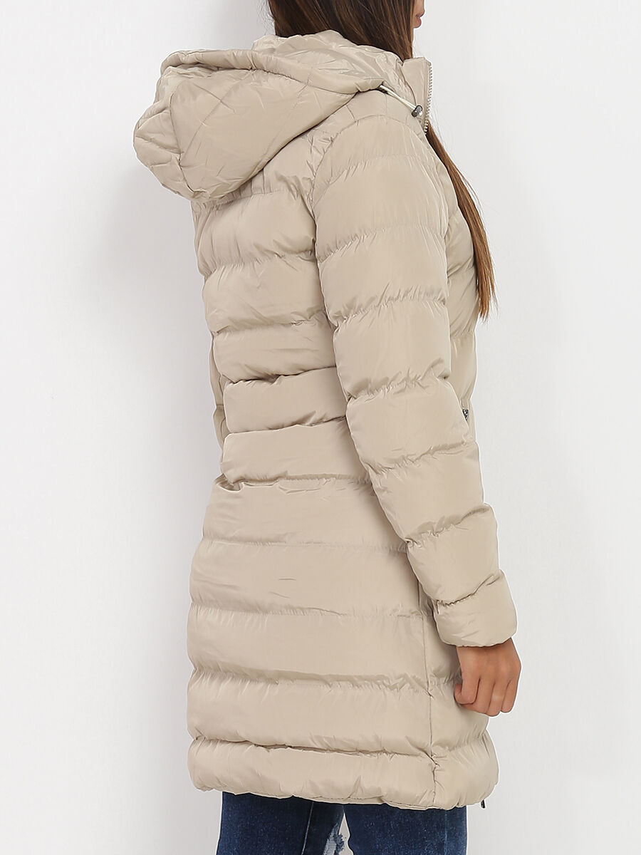 Dames Gewatteerde Winterjas met Capuchon | Warme Stijlvolle Buitenjas