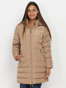 Dames Gewatteerde Winterjas met Capuchon | Warme Stijlvolle Buitenjas