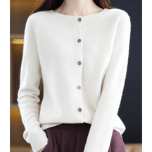 Dames V-Hals Gebreid Vest | Klassieke Knooptrui