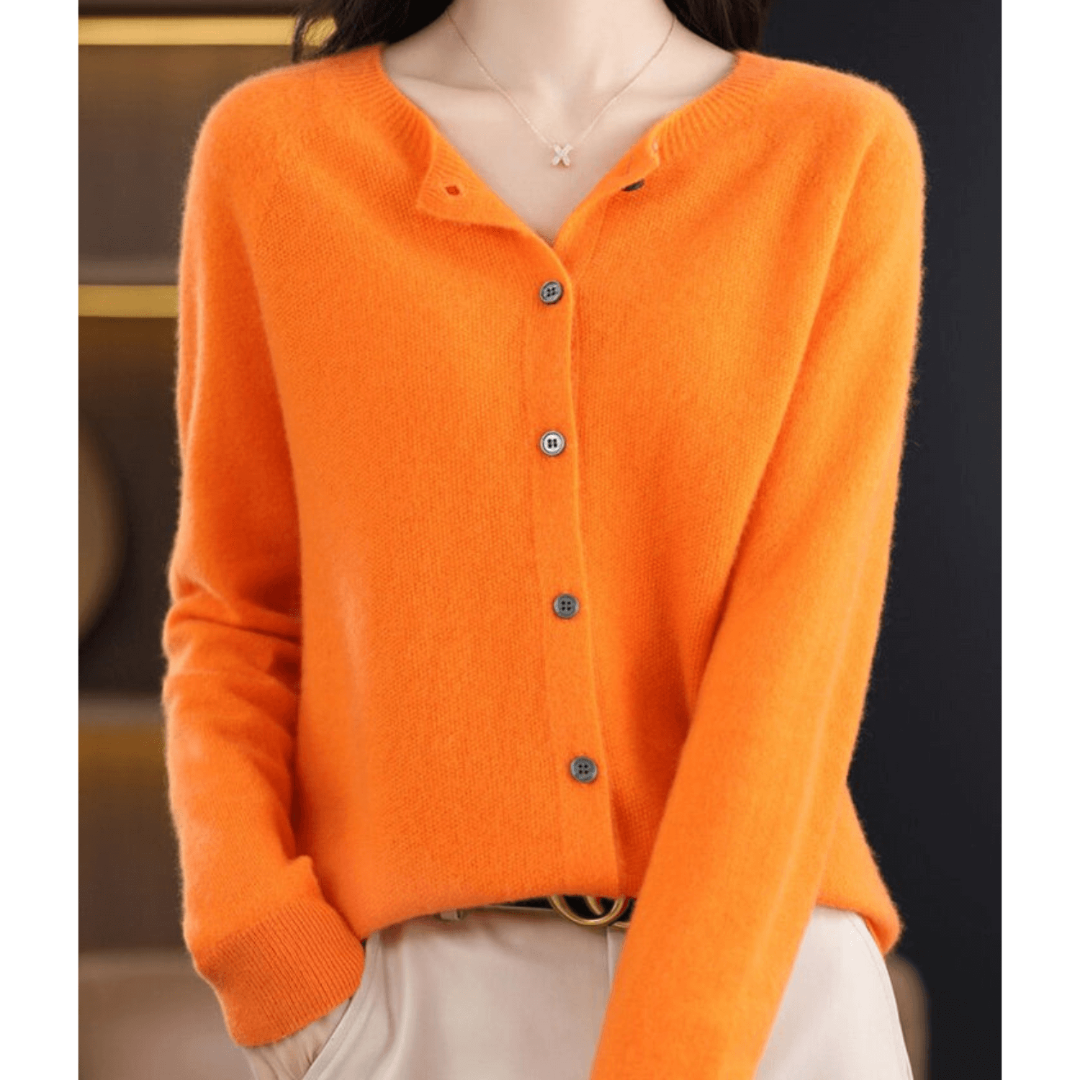 Dames V-Hals Gebreid Vest | Klassieke Knooptrui