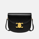 ChicAura - Leren Crossbody Tas met Gouden Details en Elegant Design