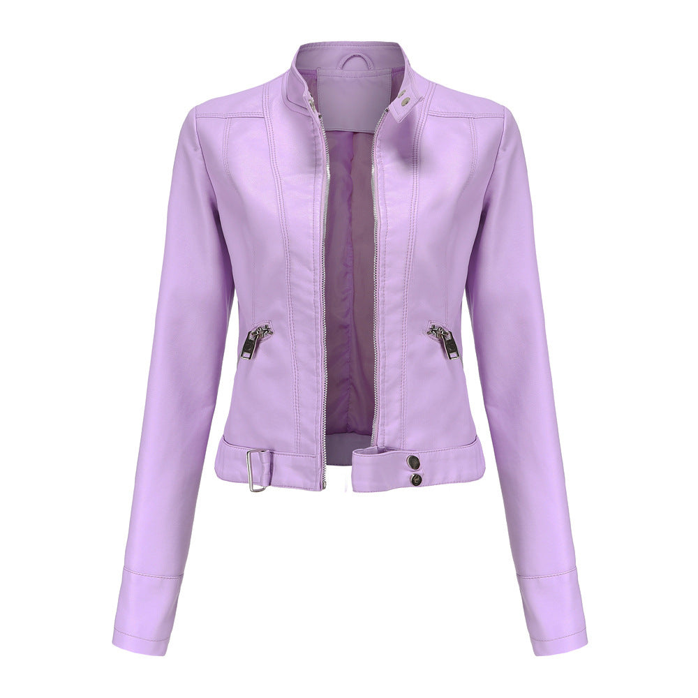 Dames Slim Fit Biker Jas | Met Zakken