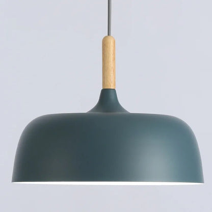 NordicLight - Scandinavische Hanglamp met Hout en Metaal Accenten