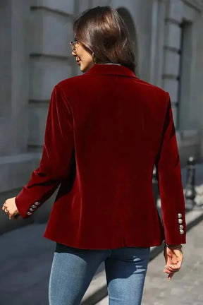 Dames Stijlvolle Blazer Met Gouden Knopen | Stijl en comfort