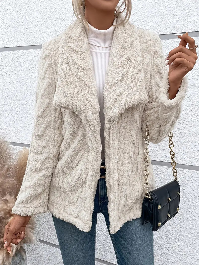Dames Luxe Witte Winterjas | Stijlvol & Warm