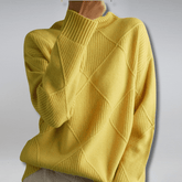 Dames Moderne Coltrui Gebreide Trui | Comfortabele Pasvorm
