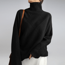 Dames Moderne Coltrui Gebreide Trui | Comfortabele Pasvorm