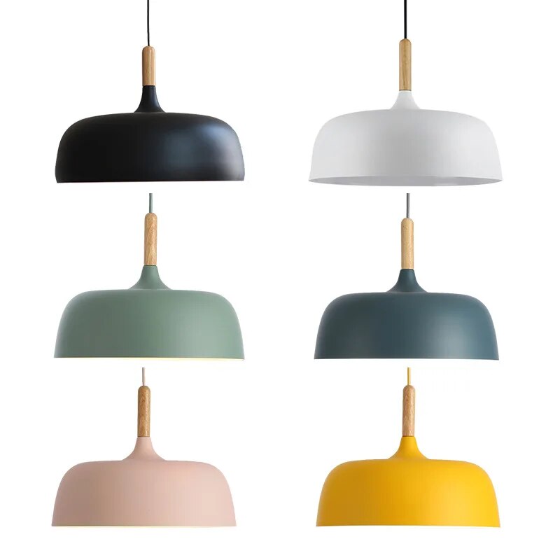 NordicLight - Scandinavische Hanglamp met Hout en Metaal Accenten