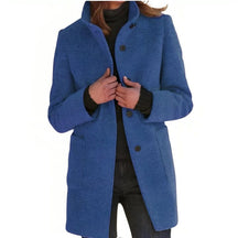 Dames Klassieke Lange Jas met Knopen Warme | Casual Winter Overjas