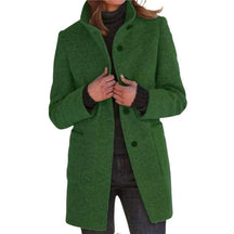 Dames Klassieke Lange Jas met Knopen Warme | Casual Winter Overjas
