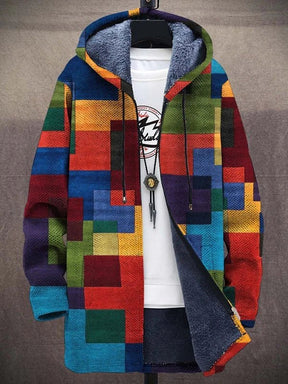 Dames Artistieke Afdrukken Capuchon Cardigan | Warme