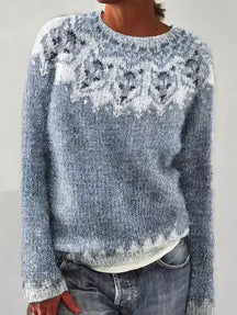 Dames Artistieke Trui geïnspireerd op Scandinavische stijl | Winterse Comfort