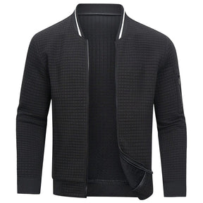 Heren Bomberjack met Wafelstructuur | Lichtgewicht Zip-Up Stijl