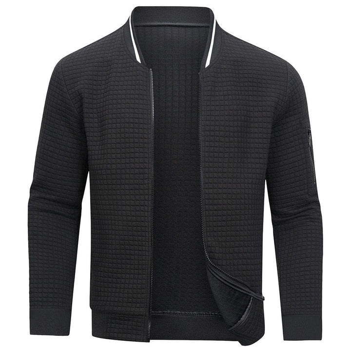 Heren Bomberjack met Wafelstructuur | Lichtgewicht Zip-Up Stijl