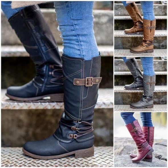 BuckleBoot - Comfortabele Outdoor Laarzen met Stevige Zool