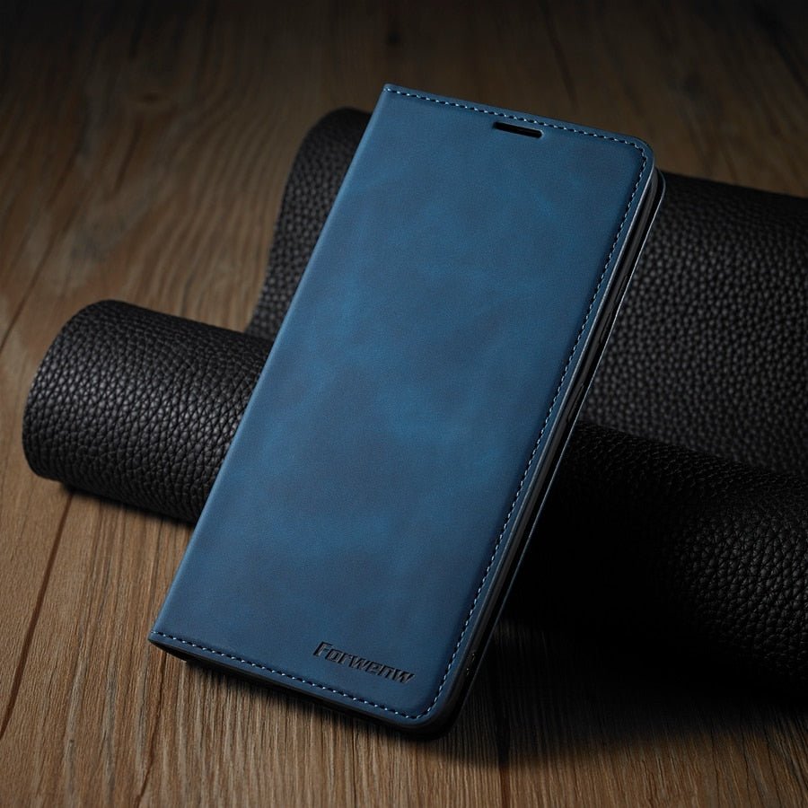 LeatherFold - Luxe Wallet Case voor Smartphones