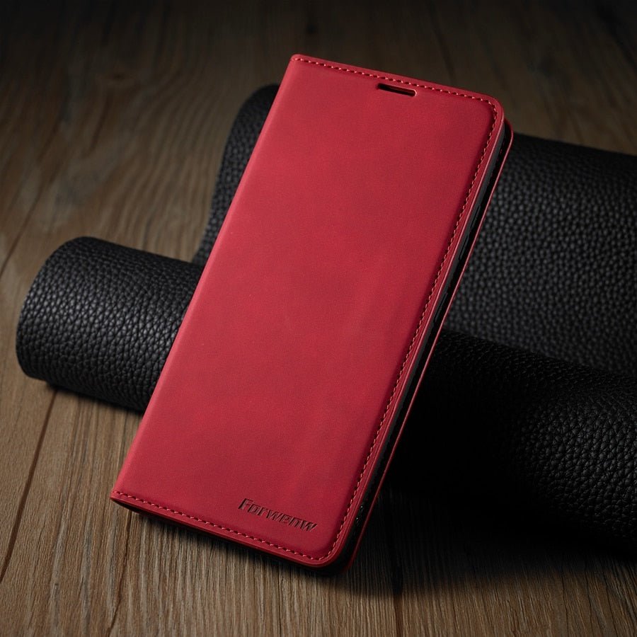 LeatherFold - Luxe Wallet Case voor Smartphones