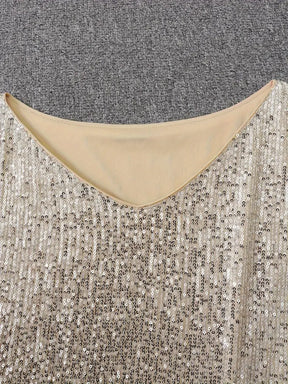 Emma - Dames Glitterjurk met One-Shoulder Design