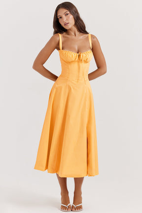 Sofia - Elegante Vintage Korset Midi Jurk