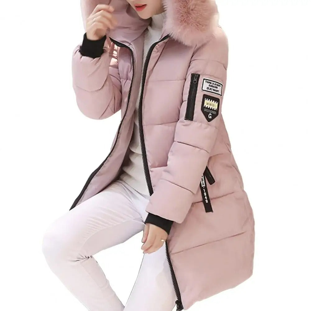 Dames Lange Pufferjas met Capuchon | Extra Warme Lange Winterjas